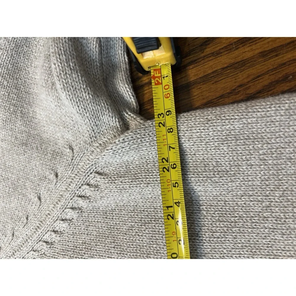MEN'S TXL EDDIE BAUER CREW NECK KNIT CREAM COLORED SWEATER